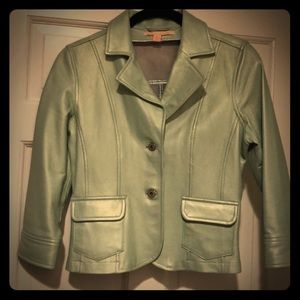 Cropped Leather Jacket